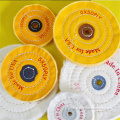 Cotton Buffing Wheels 6*50 8*60 white cloth Yellow cotton buffing wheels Manufactory